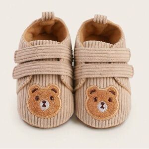 Brown Velcro Baby Bear Shoes